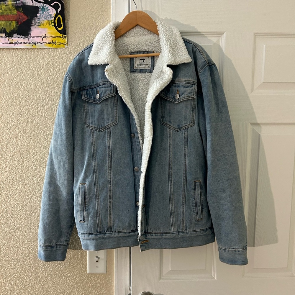 FASHION FUR-LINED JEAN JACKET